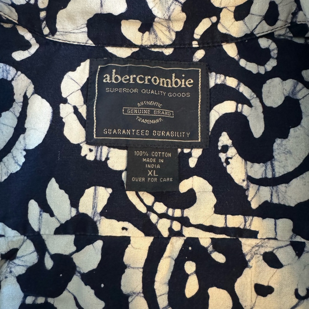 Abercrombie & Fitch Mens Hawaiian Shirt Size XL (fits like Large)